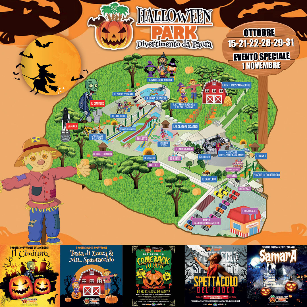 Halloween Park ad Hawaii Park Hawaii Park Cassino (Frosinone) Sito